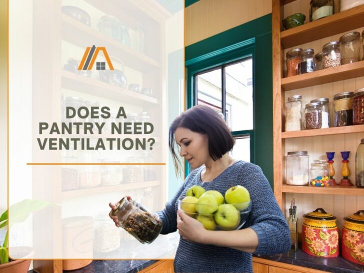 27_Does a Pantry Need Ventilation_, Woman holding a bowl of apples and a jar of pasta.jpg