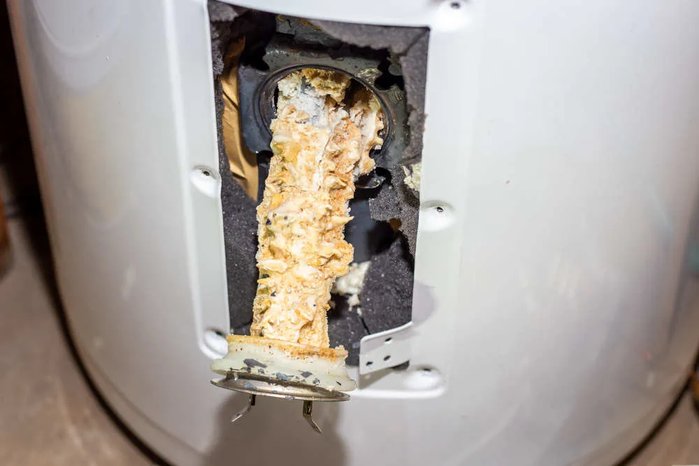 dirty water heater