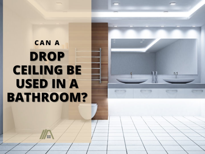 A will lit bathroom with a drop ceiling; Can A Drop Ceiling Be Used In A Bathroom?