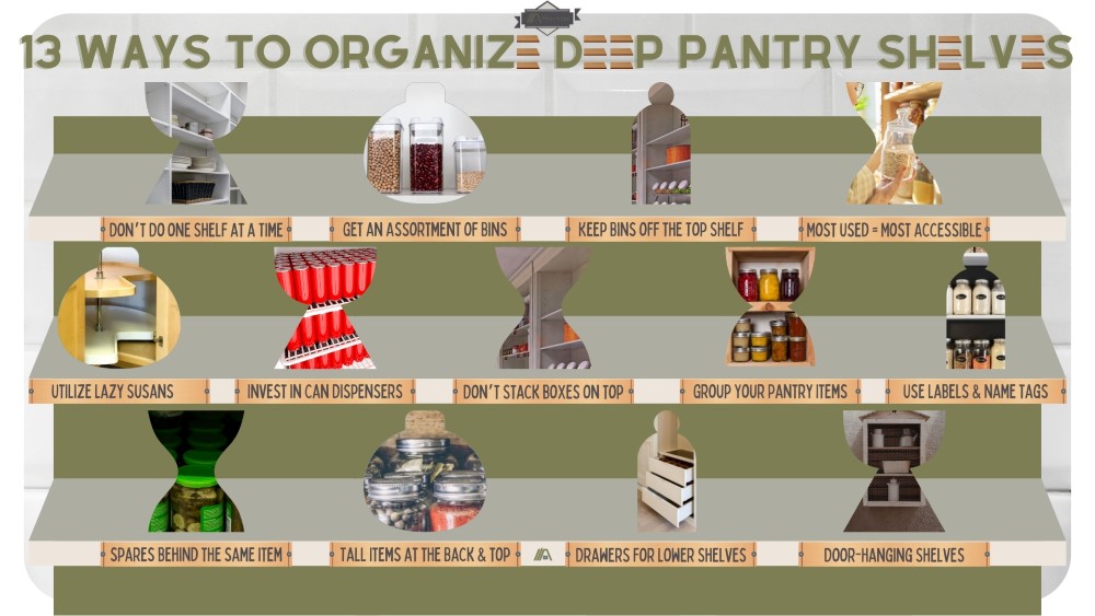 13 ways to organize deep pantry shelves