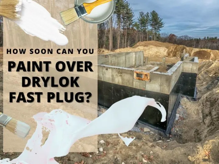 New concrete house foundation with waterproofing; How Soon Can You Paint Over Drylok Fast Plug?