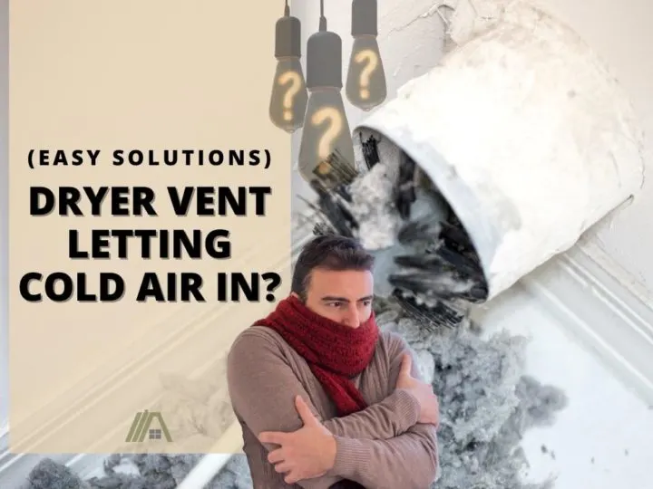 Man wearing a red scarf; HVAC_Dryer Vent Letting Cold Air in (Easy solution)
