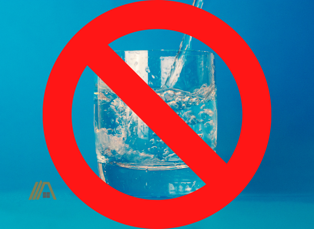 dryer water should not be used for drinking