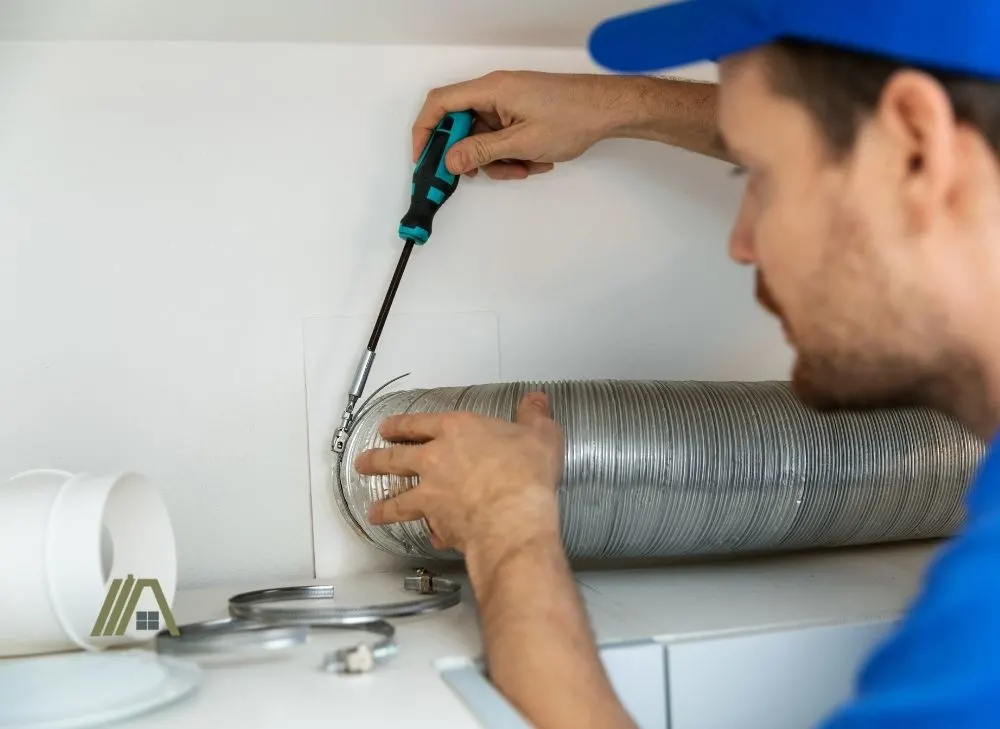 installing vent dryer/duct