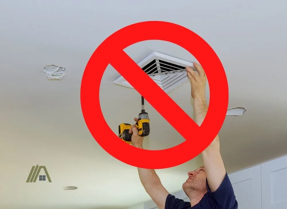 no ductwok or vents