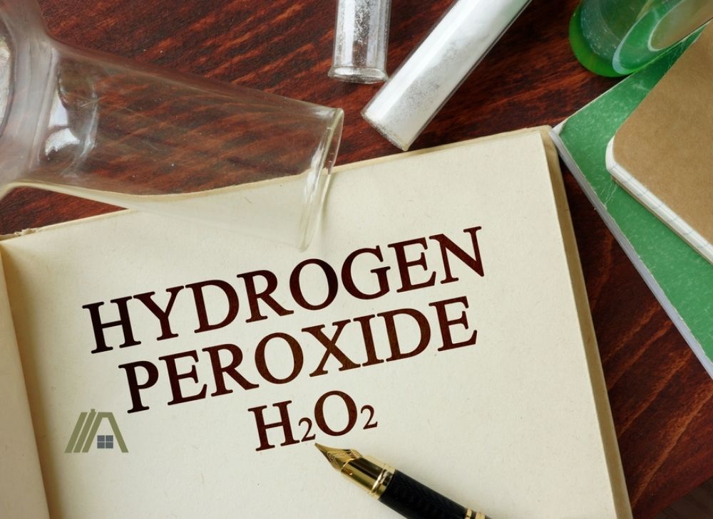 words hydrogen peroxide written on a page