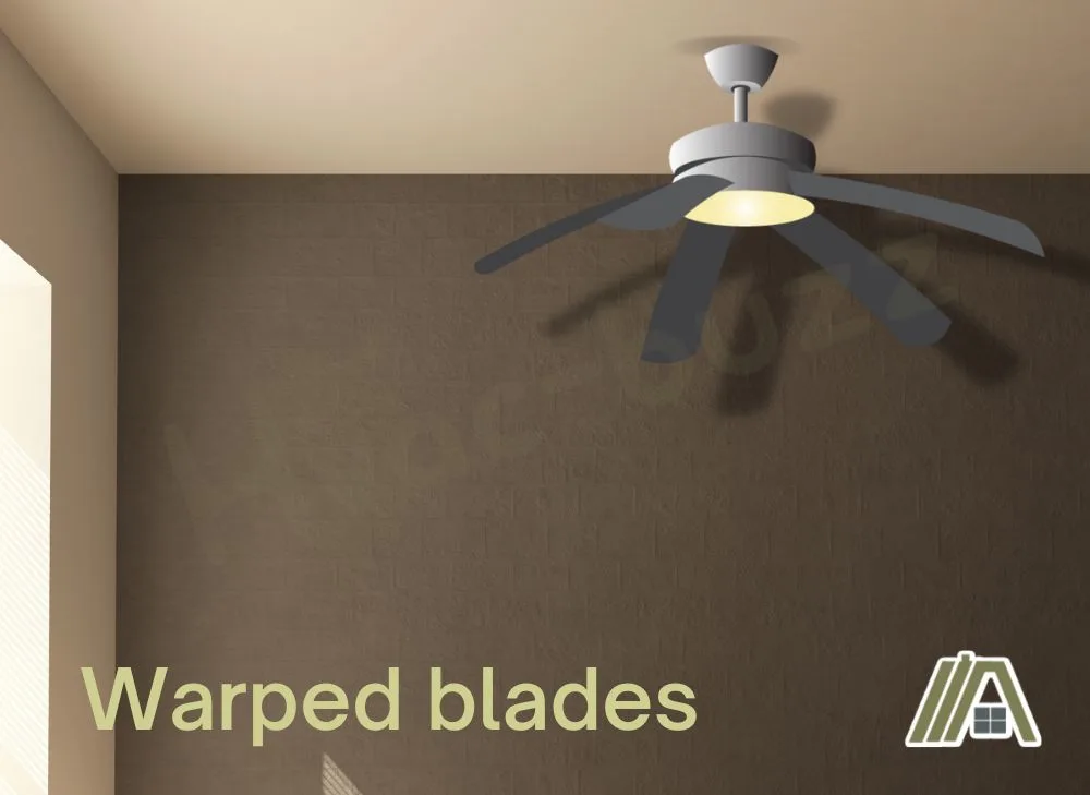 Ceiling fan warped blades