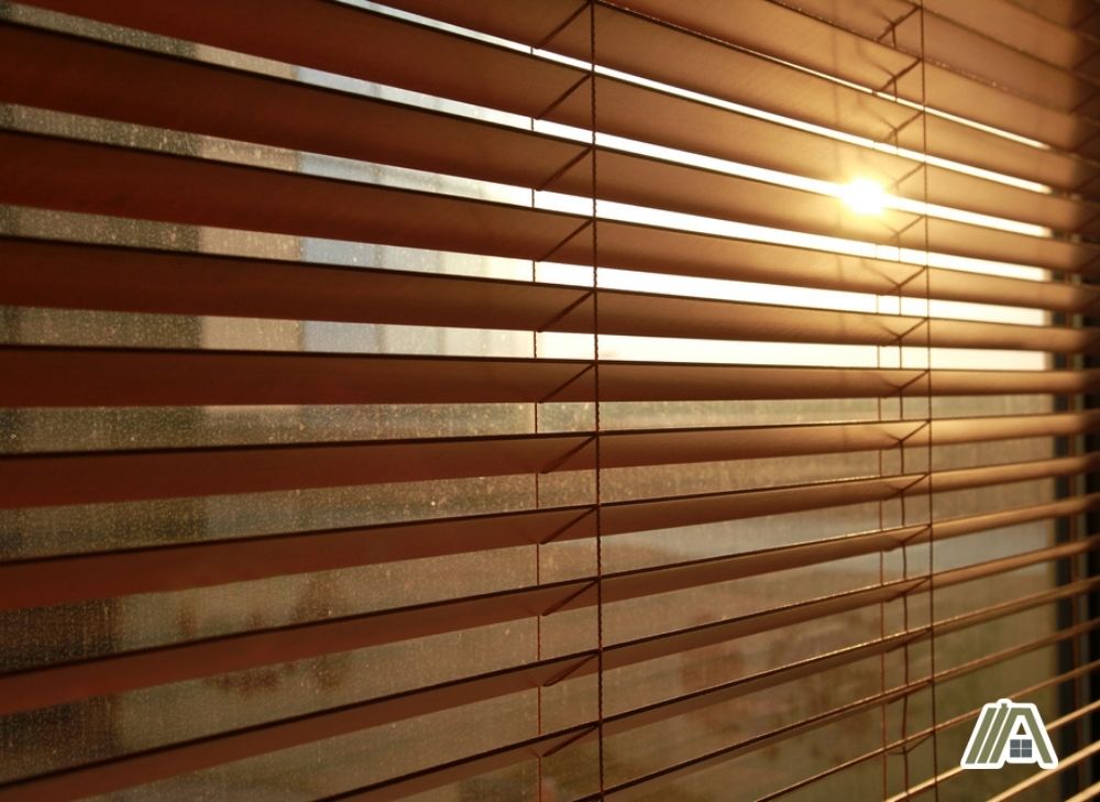 Light seeping through the blinds