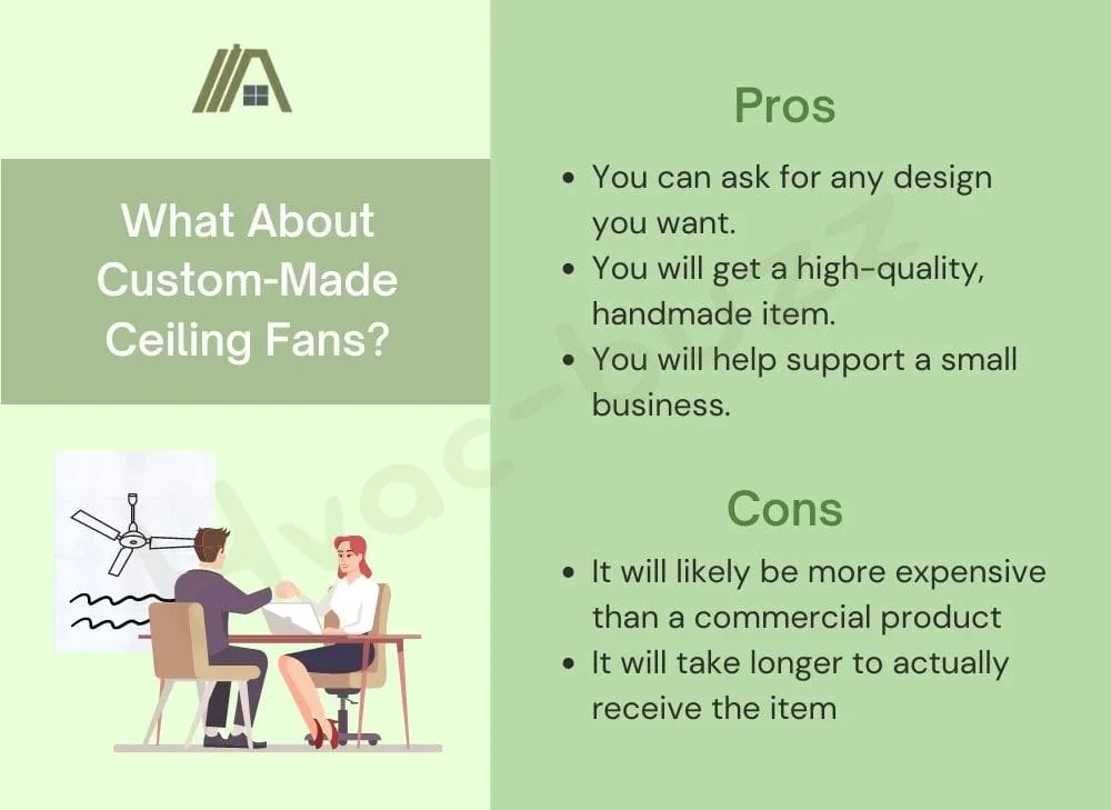 Pros and cons of custom-made ceiling fans