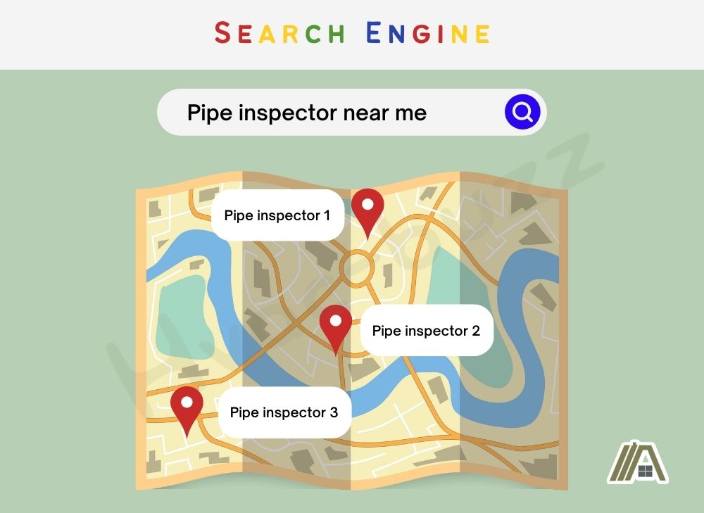 Search pipe inspectors near you in the search engine