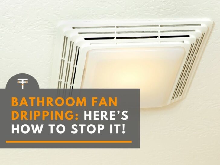 bathroom fan dripping