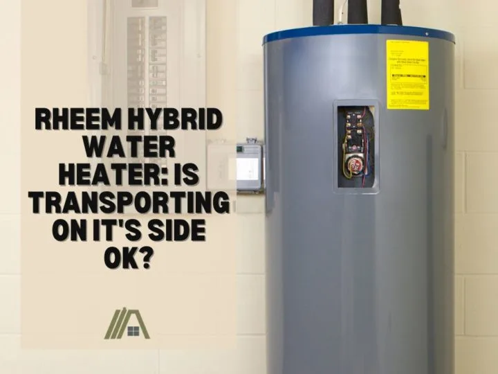 Rheem Hybrid Water Heater_ Is Transporting on It's Side OK
