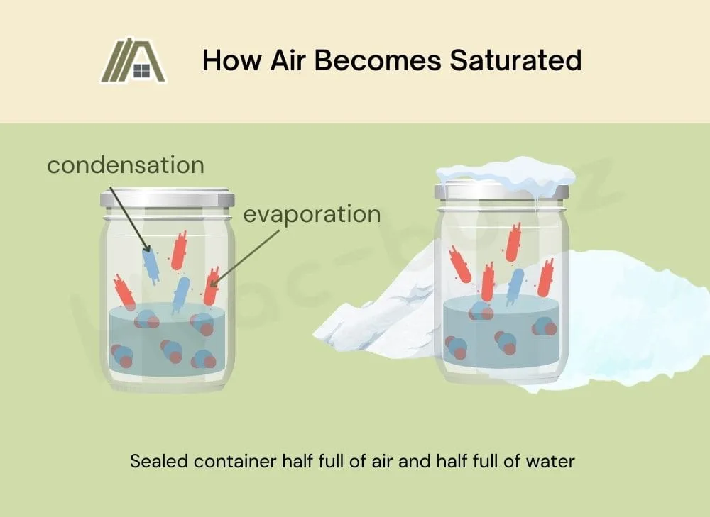 How Air Becomes Saturated Illustration