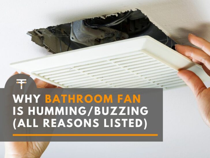 Removing teh screen of a bathroom fan to check why its buzzing