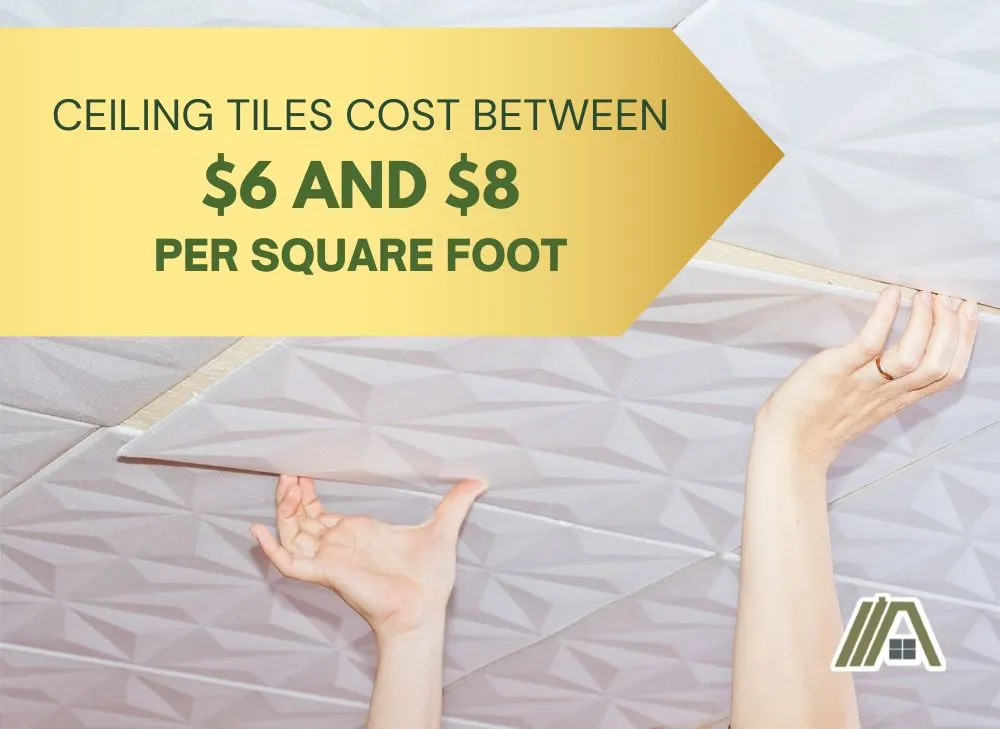 Ceiling tiles cost and installing white ceiling tiles