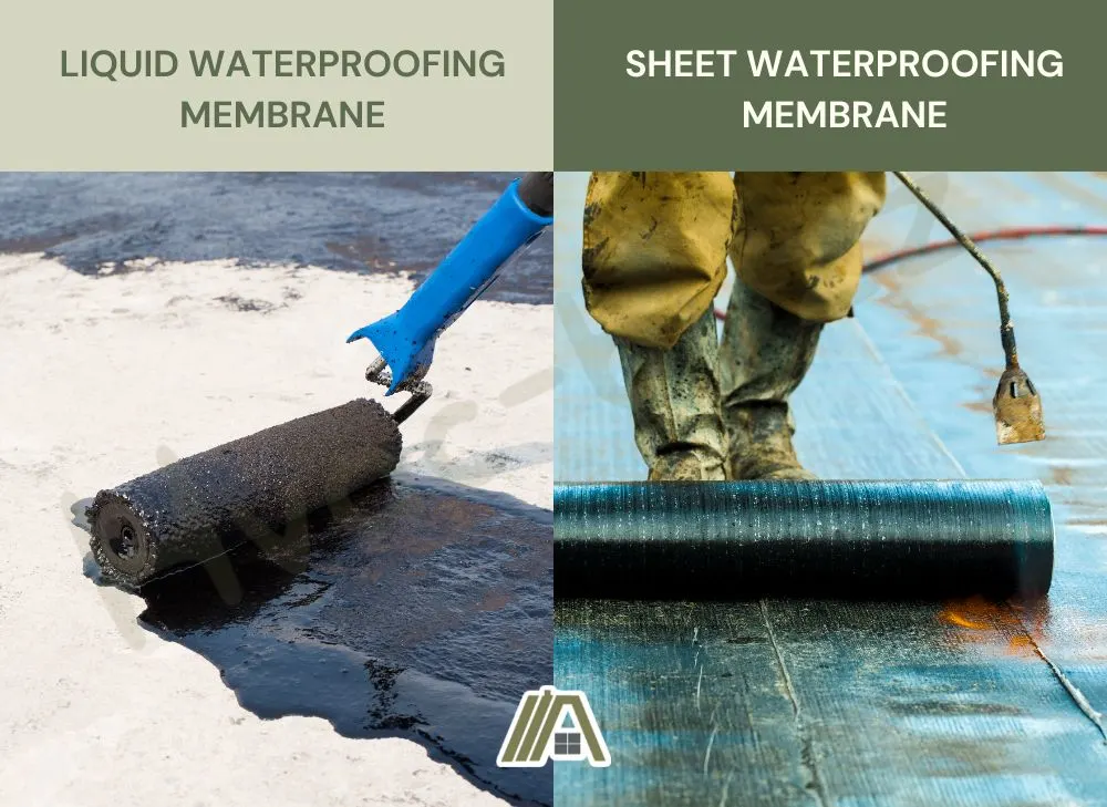 liquid waterproofing membrane and sheet waterproofing membrane
