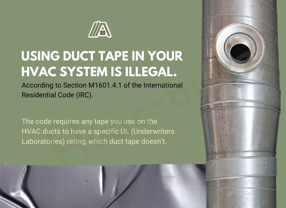 Using DUCT TAPE in your HVAC system is ILLEGAL