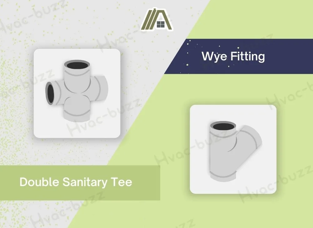 Double Sanitary Tee and Wye Fitting Illustration