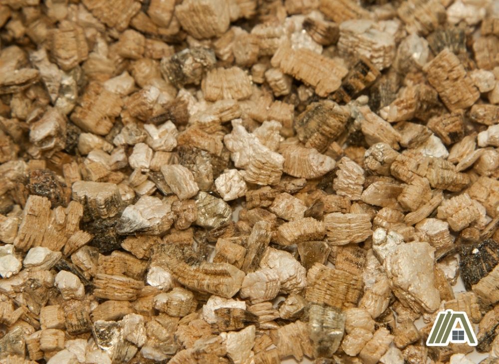 Close-up of vermiculite insulation