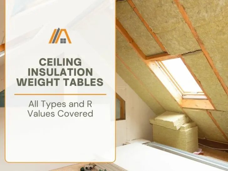 Ceiling Insulation Weight Tables (All Types and R Values Covered)