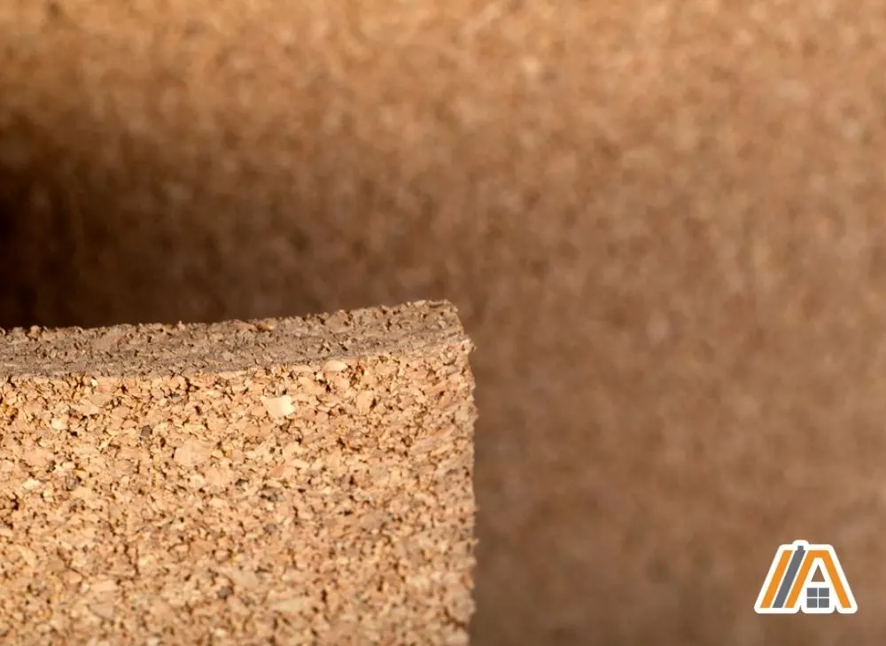 Close up of cork insulation
