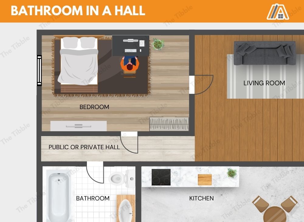 1 bedroom, living room, kitchen and a private bathroom in a public or private hall.jpg