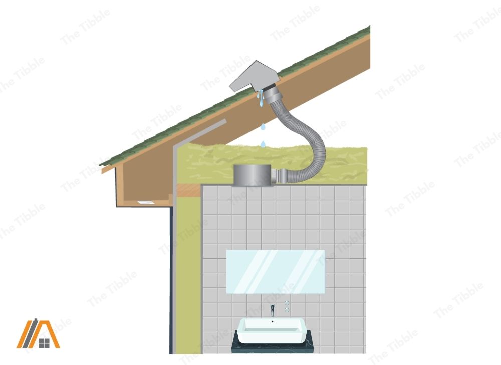 Bathroom-fan-vented-on-the-roof-illustration-leak-in-the-vent-of-an-exhaust-fan