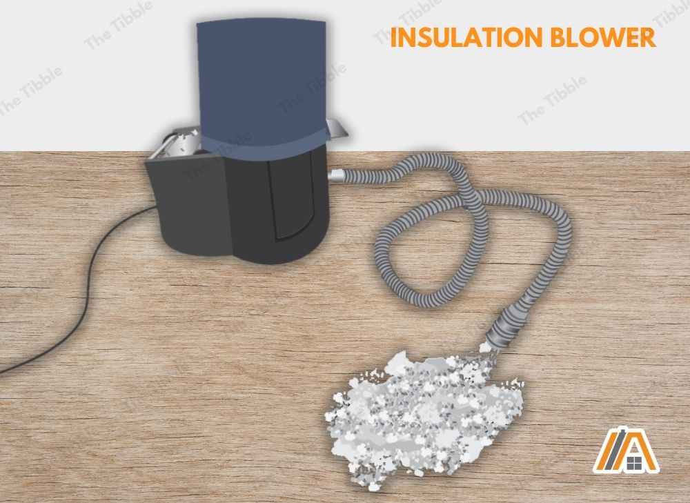 Insulation blower illustration