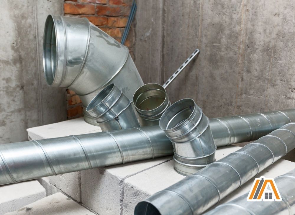 Rigid ducting and elbow pipe