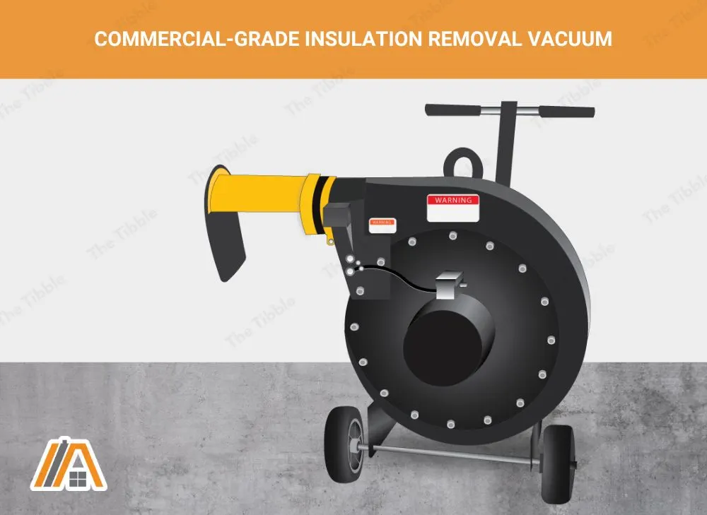 commercial-grade insulation removal vacuum illustration