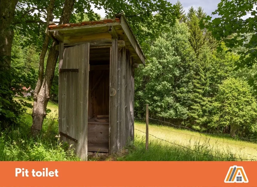 Pit-toilet-outside-made-from-wood