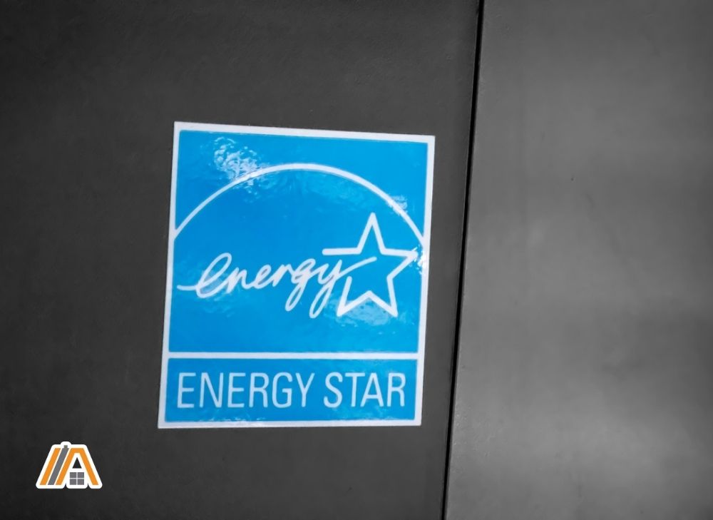 Energy star sticker placed on an appliance